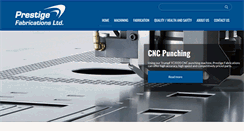 Desktop Screenshot of prestigefabrications.com